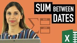 Excel SUMIFS Date Range Formula | Sum between dates & sum with multiple criteria