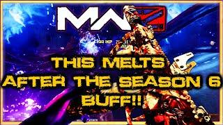 MW3 Zombies Season 6 USE THIS GUN TO SHRED EVERYTHING (BUFFED)!! (BO6 GIVEAWAYS!!) #mw3 #mwz #bo6