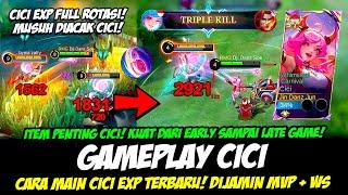 CARA MAIN CICI LEVEL CEPAT + ROTASI CICI EXP LANEBUILD CICI TERSAKIT 2024GAMEPLAY CICI TOP GLOBAL