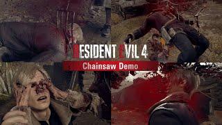 Resident Evil 4: Remake. Chainsaw Demo. Все анимации смерти. [Без комментариев]