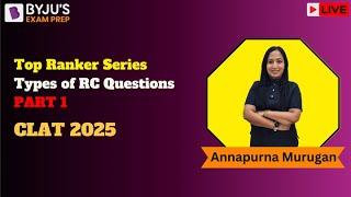 CLAT 2025 I Types of RC Questions I Part 1