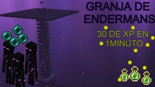 GRANJA de ENDERMANS y XP para MINECRAFT JAVA