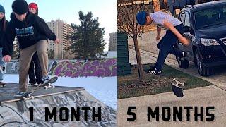 5 MONTH SKATE PROGRESSION