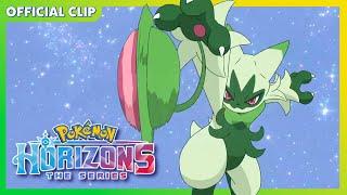 UK: Sprigatito evolves! | Pokémon Horizons: The Series | Official Clip