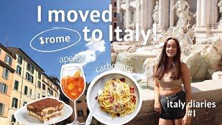 I moved to ITALY! + my first few days in Rome | Italy Vlogs #1