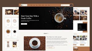 How To Create A Coffee Website Using HTML CSS & BOOTSTRAP 5 | Responsive Website Design |