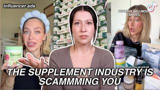 The Supplement Industry is SCAMMING YOU! Influencer ads, Predatory claims, etc.