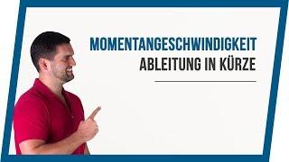 Momentangeschwindigkeit, Ableitung in Kürze | Mathe by Daniel Jung