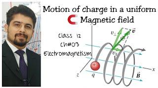 L7: Motion of charge particle in a uniform magnetic field||Class12||KPK & federal boards