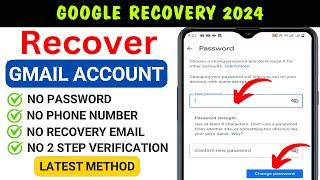 Recover Hacked Gmail Account Without Email & Phone Number 2024 | Hack Gmail id
