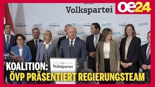 Koalition: ÖVP präsentiert Regierungsteam