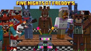 This NEW MINECRAFT FNAF MOD GOT CRAZIER! (Fnaf Management Wanted Mod Showcase)