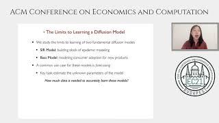 EC'21 Flash Video: The Limits to Learning a Diffusion Model