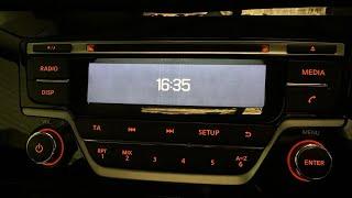 Nissan Qashqai Clock setting. How to set the clock in the dashboard and the radio. ￼