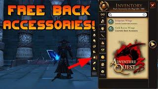 Free Back Accessories Are Here! New Collections & MORE! AdventureQuest 3D