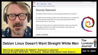 Debian Linux Doesn't Want Straight White Men