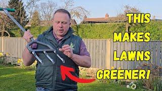 The official Lawnright Premium Lawn Aerator Tool