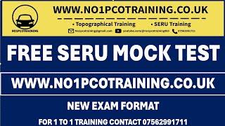 FREE TfL SERU Mock test on WWW.NO1PCOTRAINING.CO.UK / NEW EXAM FORMAT - TOPOGRAPHICAL TEST