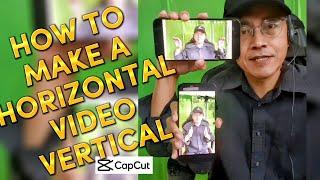 How to Make a Horizontal Video Vertical in Capcut - Edit Tutorial