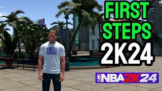 FIRST STEPS IN NBA 2K24 CURRENT GEN MY CAREER (All Beginning Quests)