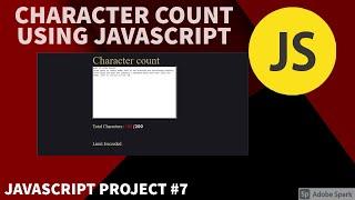 Character Count using JavaScript #javascript #character #count