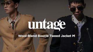 언티지 울 블렌드 부클레 트위드 자켓 M / UNTAGE Wool-Blend Boucle Tweed Jacket M