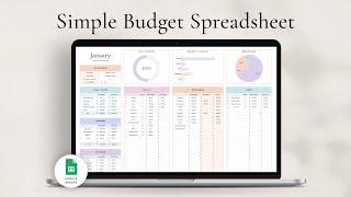 Simple Budget Spreadsheet for Google Sheets - Haye Ameri