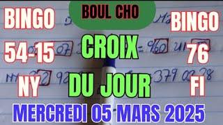 Croix du jour 05 Mars 2025 #boulchopoujodia #croixdujour #bouldglottotv #bingo #videos