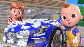 Car Wash Song | Beep Beep Nursery Rhymes | Car Songs For Kids