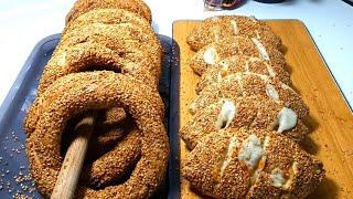 Türkisches Streetfood-Bagel-Rezept  Wie macht man Simit zu Hause? Türkisches Simit-Rezept