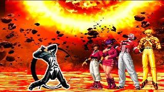 [KOF Mugen] Boss Orochi Iori AR vs Orochi Team