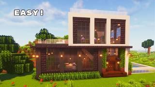 Minecraft: How to Build a Easy Modern House | Tutorial