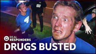 Lying Suspect CAUGHT After Cops Find Hidden Drug Stash | Cops | Real Responders