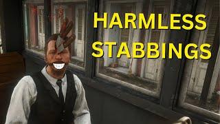 RDR2 Knife Only - Brutally Stabbing Innocent People #5