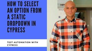 How to select an option from a static dropdown in Cypress
