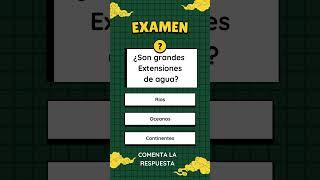 Examen de Sociales Tercero de Primaria