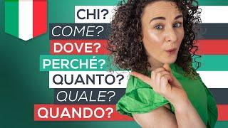 How to Ask Questions in Italian // What? Who? When? Where? How? + FREE PDF Cheat-sheet!