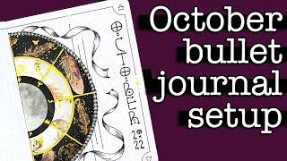 October Bullet Journal Setup  Celestial witch theme