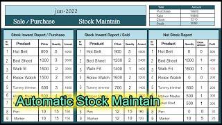 How to maintain stock in Ms Excel? #sohailsaeed  #aaosikhain  #msofficeexcel