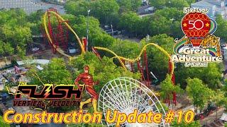 Flash Vertical Velocity | Construction Update #10 | Six Flags Great Adventure | May 21st, 2024