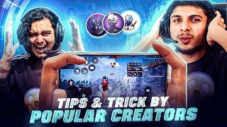 Amazing Tips & Tricks By Top Free Fire Creators ️ | Best Headshot Settings + Tricks After Update !