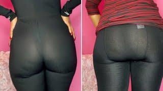 NEW See Through Leggings Try ON | Ebony Try On Haul | Thong Try On