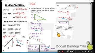 O trig v # 1