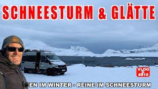 #819 Lofoten bei Schneesturm & Schneeglätte | Sache mit Nikolaus | Norwegen Winter Trip | MegaMobil