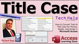 How to Convert Text to Title Case for Movies, Books, and Songs in Microsoft Access