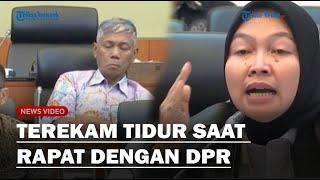 GERAM! Anggota Dirjen PIHU Ditegur Anggota DPR Saat Ketiduran Dalam Rapat Komponen Biaya Haji