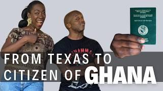 HE MOVED FROM THE USA TO GHANA  & BECAME A CITIZEN OF GHANA