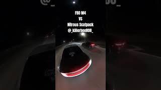 Scatpack Charger vs M4 #nitrous #m4 #scatpack