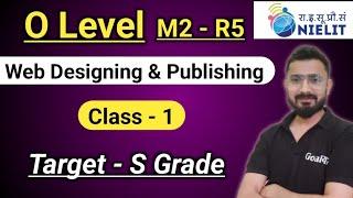 O Level M2 - R5 Class - 1 | o level computer course in hindi | o level course