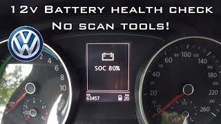 Easy 12V battery health check for your MK7 Golf!